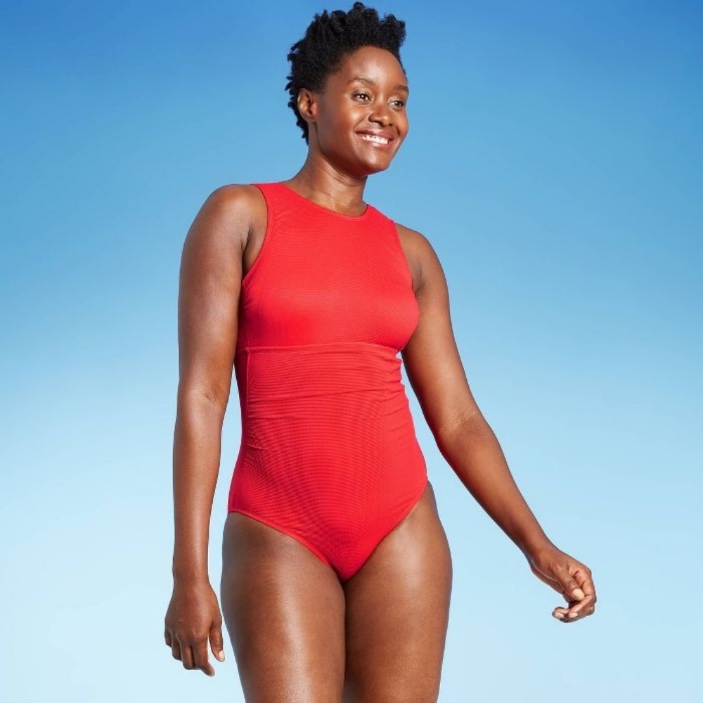 Kona sol high neck one piece swimsuit 12-14